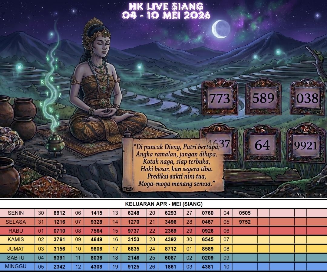 HK LIVE SIANG 04 - 10 MEI 2026